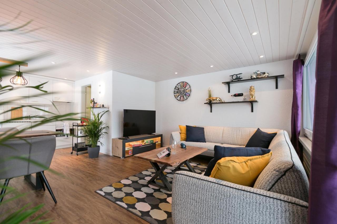 Spirit Apartments - Balkon - Bergsicht - Parkplatz Engelberg Dış mekan fotoğraf
