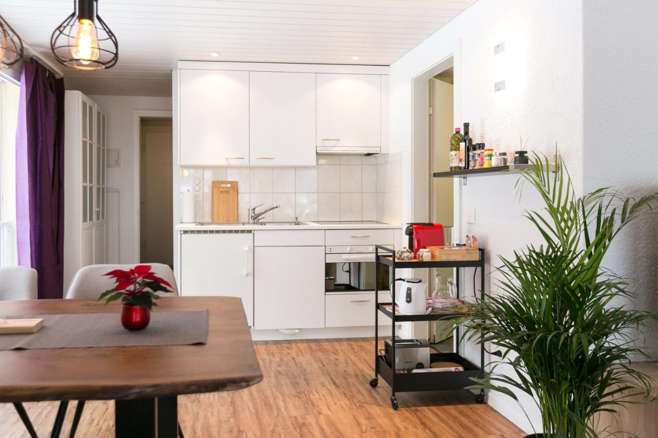 Spirit Apartments - Balkon - Bergsicht - Parkplatz Engelberg Dış mekan fotoğraf